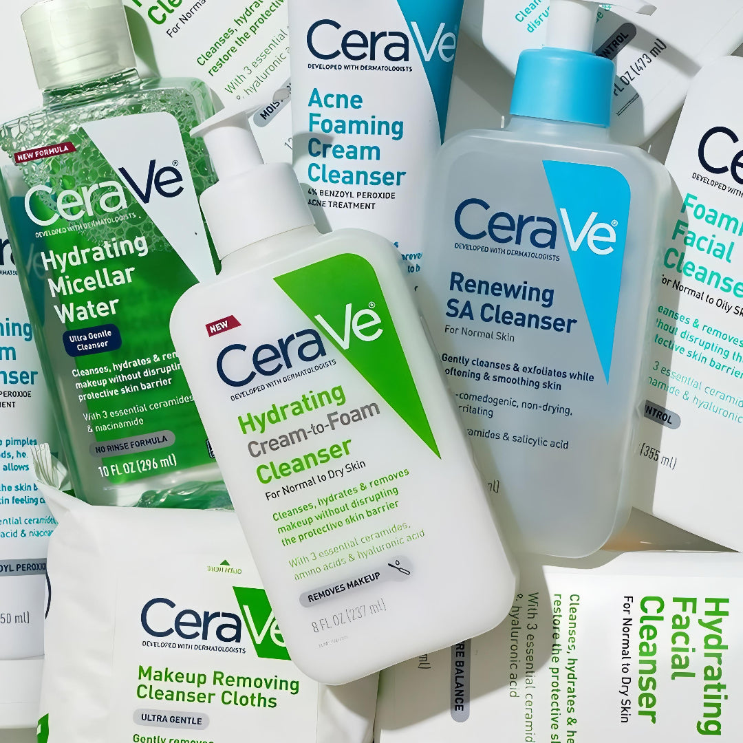 CeraVe Skincare Essentials – Cleansers & Moisturizers